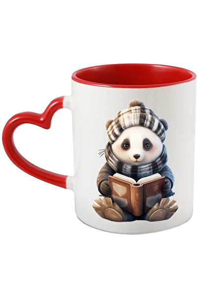 StoryGift Romania Cana cu un urs Panda care tine o carte deschisa | ilustrati...