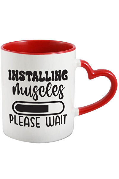 StoryGift Romania Cana cu textul "Installing muscles, please wait" - instalar...