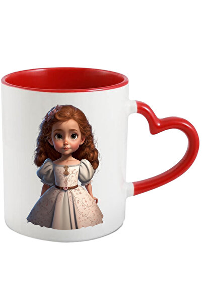 StoryGift Romania Cana Cu Fetita, Funda, Rochie, Printesa, Multicolor 330 ml,...