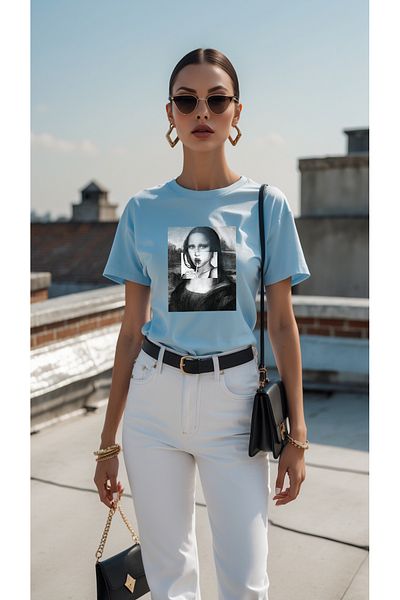 uyguntarz Mona Lisa Printed Design Tshirt