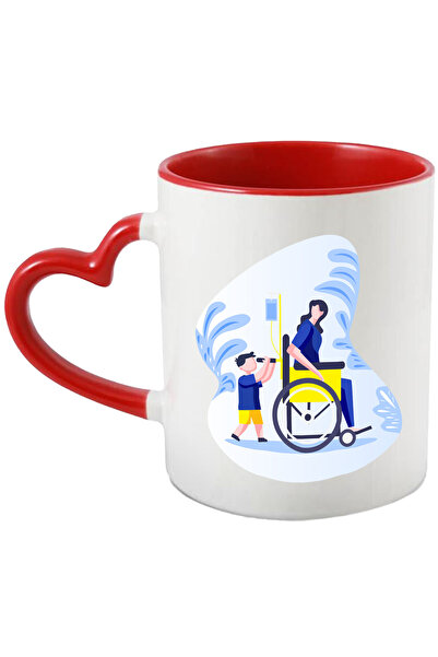 StoryGift Romania Cana Cu Scaun Cu Rotile, Pacient, Copil, Femeie, Multicolor...