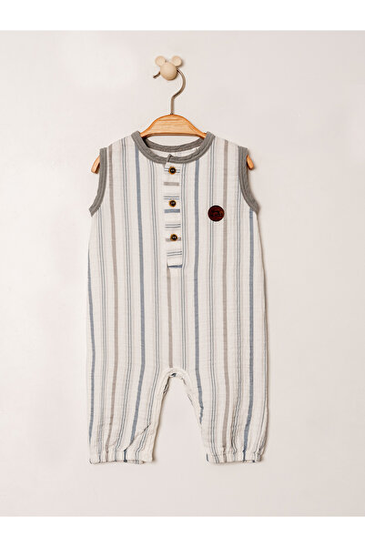 Kidaxi Desenli Müslin Bebek Tulum | Rahat Ve Şık Tasarım | 3-24 Ay