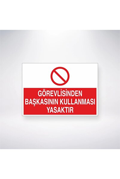 Reysa Tasarım Forbidden to Use by Anyone Other Than the Officer Sticker 20X28 cm