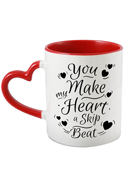 StoryGift Romania Cana Cu Mesaj In Engleza You Make My Heart Skip A Beat, Ini...