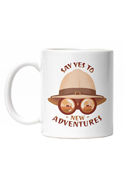 StoryGift Romania Cana Cu Palarie Si Ochelarii De Explorator, Mesaj In Englez...