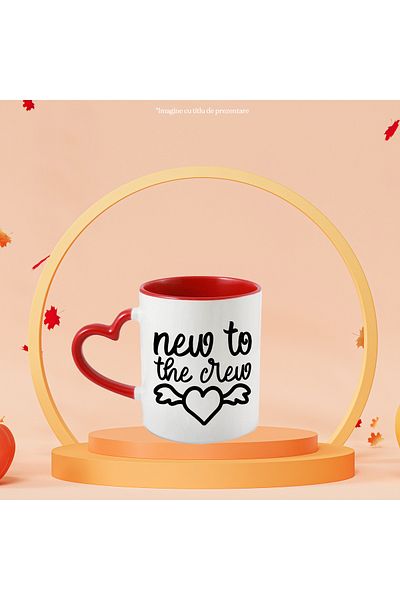 StoryGift Romania Mug with a heart for newcomers to the team - baby childhood with Handle, With, STG