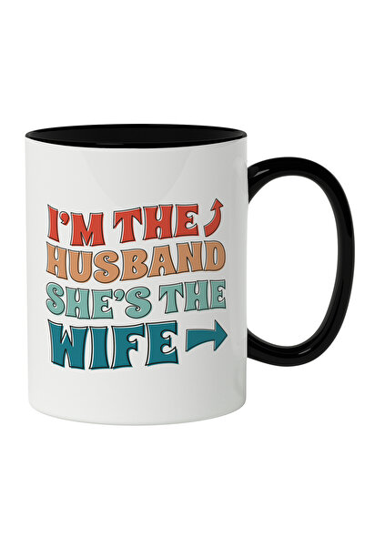 StoryGift Romania Cana Cu Mesaj Colorat In Engleza I'm The Husband She's The ...