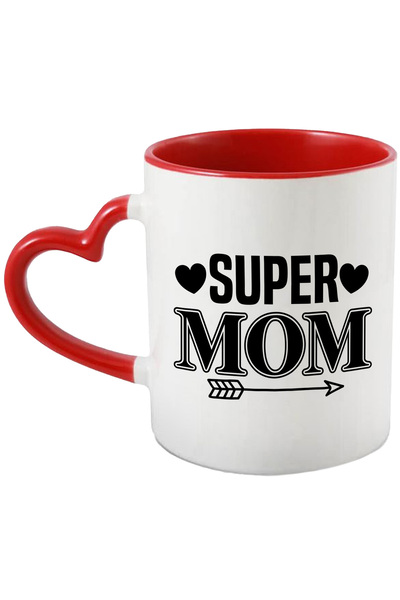 StoryGift Romania Cana cu inimi pentru mame bune si iubite cu mesajul "Super ...