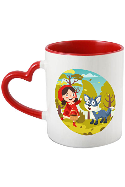 StoryGift Romania Cana Cu Personaj, Basm, Scufita Rosie, Lup, Padure, Cos, No...