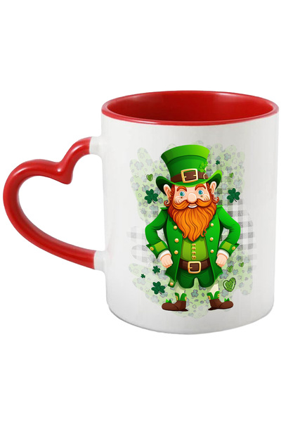 StoryGift Romania Cana cu un spiridus, ilustratie, trifoi, norocos, Irlanda, ...