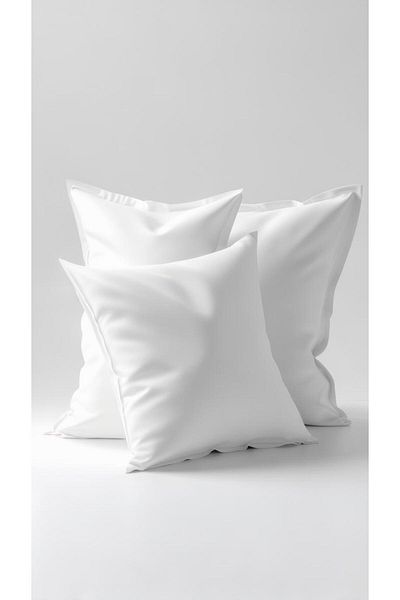 İzgi Concept 3 piese Perna interioară cu căptușeală albă Pernă interioară 40x40 Cm 350gr - Umplută cu silicon pur antibacterian
