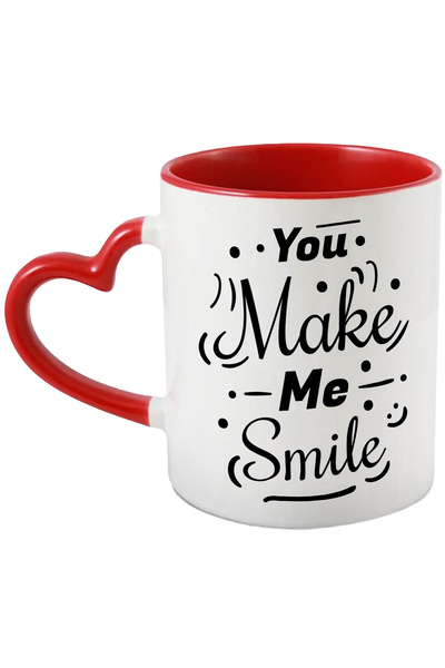 StoryGift Romania Cana Cu Mesaj In Engleza You Make Me Smile, Zambet, Iubire,...