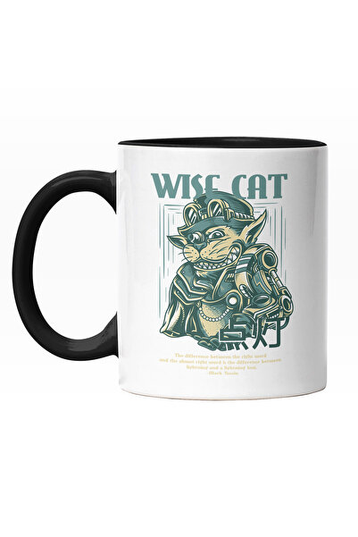 StoryGift Romania Cana Cu Portret Pisica Cu Palarie Inalta Si Tinuta Bizara, ...