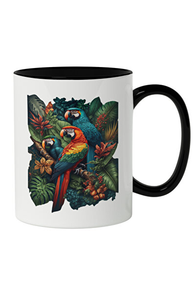 StoryGift Romania Cana Cu Familie DE Papagali Tropicali In Jungla, Flori Colo...