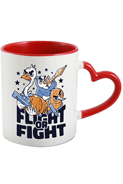 StoryGift Romania Cana Flight or Fight, Lupta sau fugi, Rata, Pasare, Pinguin, Raspuns Neuronal, 3, Cu Maner Inim