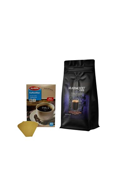 Mahmood 250g Coffee Filter - Rubin Large Size, Number 4 Natural Paper 100Pcs