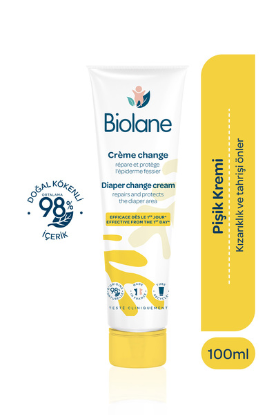 Biolane %98 Doğal İçerikli Bebek Pişik Önleyici Koruyucu Nemlendirici Bakım Kremi (100ml)