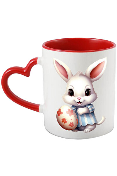 StoryGift Romania Cana cu un iepuras alb care tine un ou vopsit | ilustratie ...