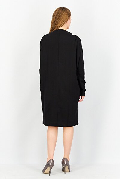 Esprit Women Solid Midi Dress, Black