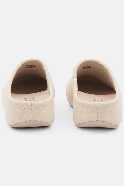 Fitflop Women Shuv Felt Clogs, Ivory