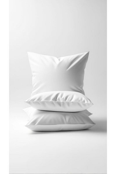 İzgi Concept 3 piese Perna interioară cu căptușeală albă Pernă interioară 40x40 Cm 350gr - Umplută cu silicon pur antibacterian