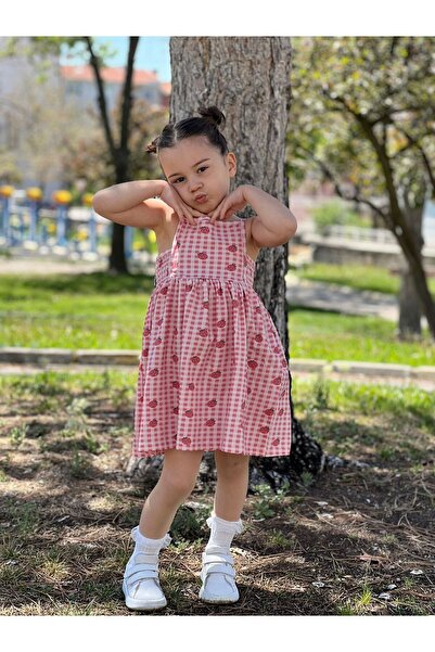 Pollito Girl's Strawberry Dress