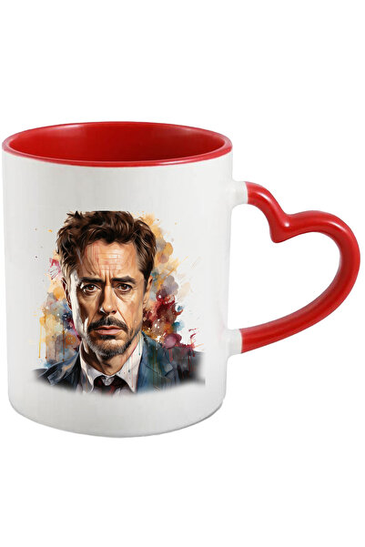 StoryGift Romania Cana Cu Tony Stark, Iron Man, Marvel, Personaj, Supererou, Multicolor 330 ml, Ce, Cu Maner Inim