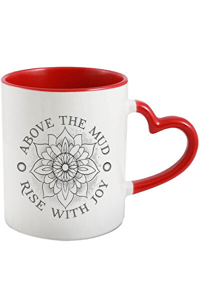StoryGift Romania Cana Cu Mesaj In Engleza Above The Mud Rise With Joy, Floar...