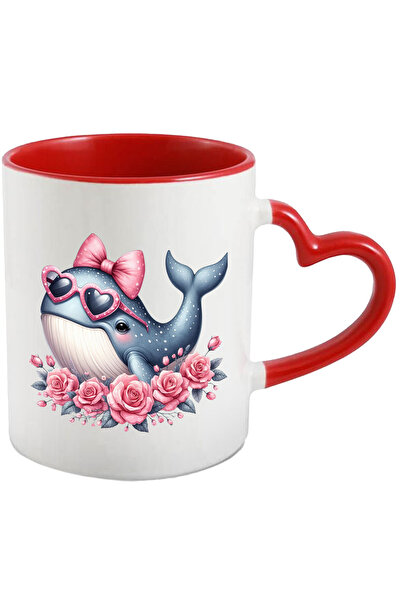 StoryGift Romania Cana cu o balena vesela care poarta niste ochelari in forma...