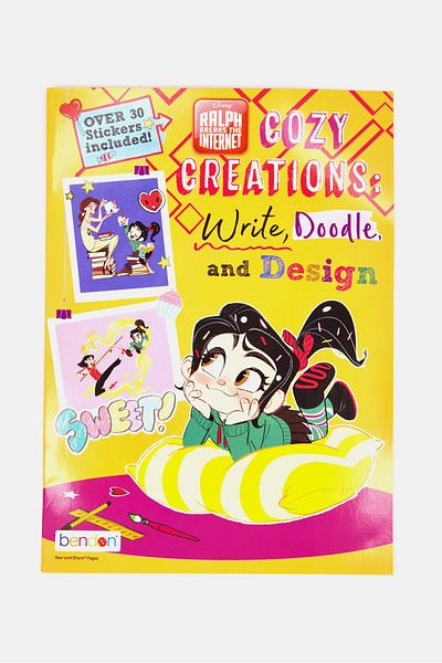 Bendon Ralph Breaks The Internet Cozy Creation Book, Orange Combo