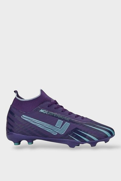 Liger High-Rise Crampon Turf and Astroturf Football Shoes Purple-Turquoise