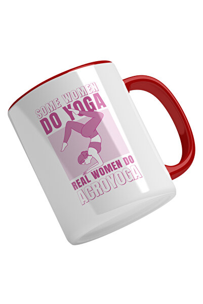 StoryGift Romania Cana Cu Femeie In Pozitie De Yoga, Text In Engleza Some Wom...
