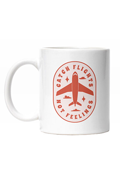 StoryGift Romania Cana Cu Mesaj In Engleza Catch Flights Not Feelings, Avion ...