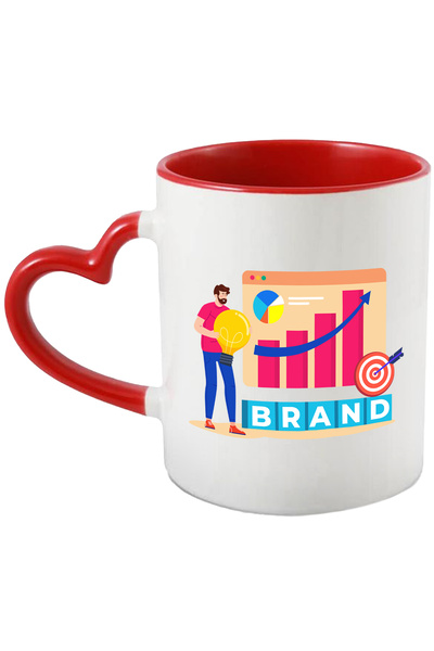 StoryGift Romania Cana Cu Brand, Cuburi, Tinta, Idee, Bec, Grafice, Business,...