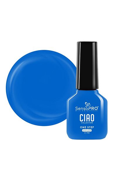 SensoPRO Milano Oja semipermanentă într-un singur pas, Colecția Ciao - Azure intens 7ml