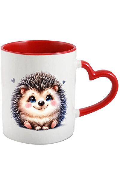 StoryGift Romania Cana cu un arici vesel | ilustratie | inimi | natura | apre...