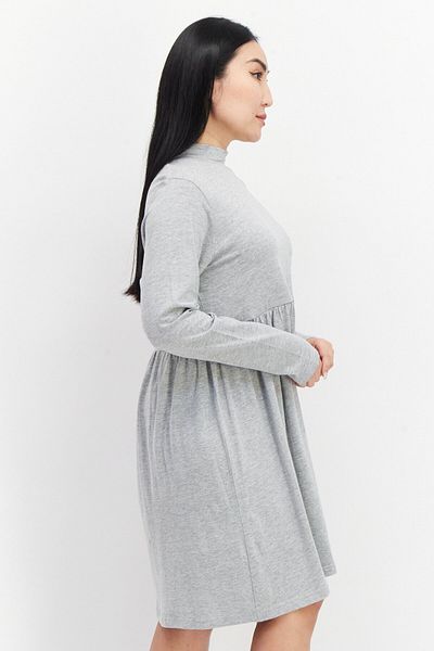 Brave Soul Women Heather Mini Dress, Grey
