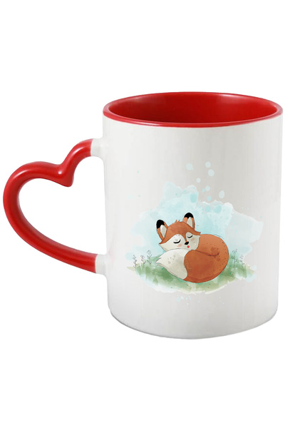 StoryGift Romania Cana Cu Vulpe, Somn, Flori, Cer, Multicolor 330 ml, Ceramic...