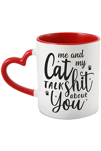 StoryGift Romania Cana cu labute de pisica si mesajul in engleza "Me and my c...