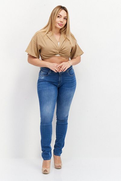 Replay Women Slim Fit Stretchable Washed Denim Jeans, Blue