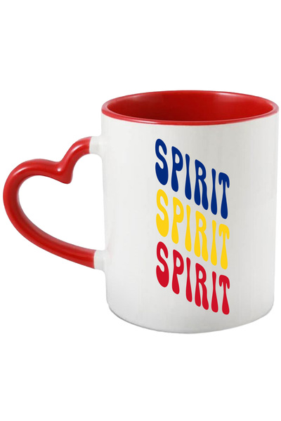 StoryGift Romania Cana Cuvantul Spirit, in Culorile Steagului Romaniei, Rosu,...