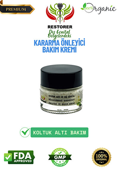 Restorer Koltuk Altı Ve Dış Genital Bölgelerdeki Kararma Önleyici Krem