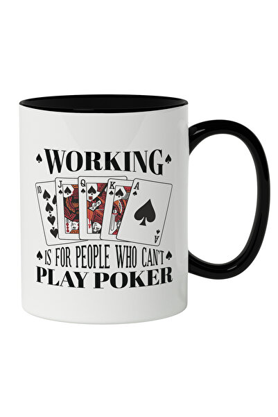 StoryGift Romania Cana Cu Carti De Joc Poker , Text In Engleza Working Is For...