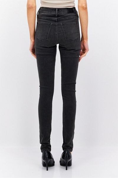 Esprit Women Skinny Fit Washed Stretchable Jeans, Black
