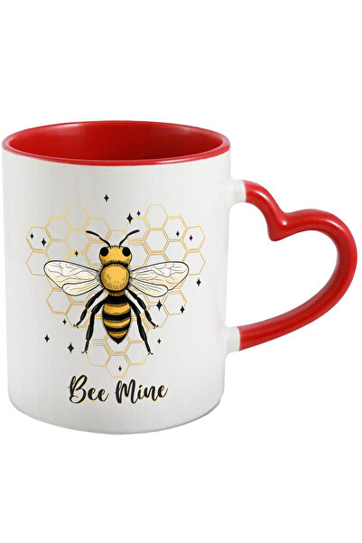 StoryGift Romania Cana cu albina cu mesajul "Bee Mine", al meu, a mea, stelut...