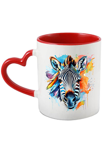 StoryGift Romania Cana cu o zebra, ilustratie, animal salbatic, abstract, pet...