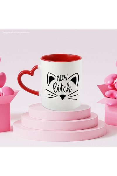 StoryGift Romania Mug for cat lovers - feline pets with whiskers, with handle, STG.