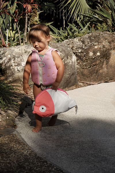 SunnyLife Wet Swimsuit Bag Child - Pink Fish