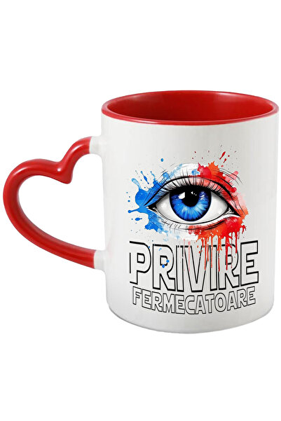 StoryGift Romania Cana Cu Mesaj Privire Fermecatoare, Ochi, Stropi De Vopsea,...