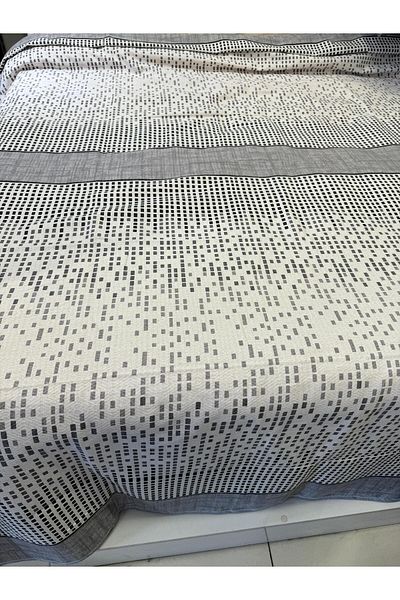 ŞENER HOME 200x240 Cm Gray Double Secance Patterned Single Pike